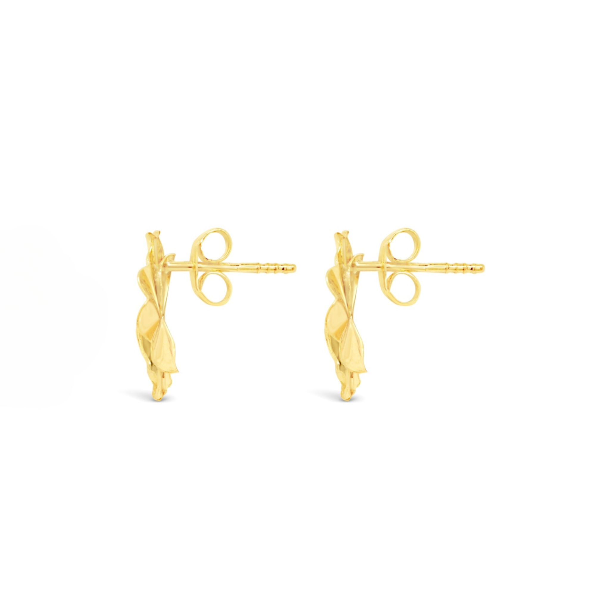 Alethea Ripple Earring 9ct Yellow Gold