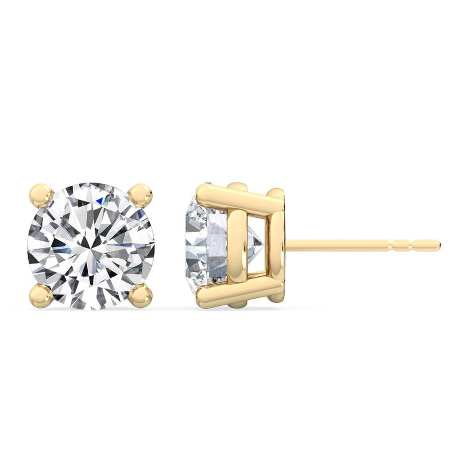 Como four claw diamond stud