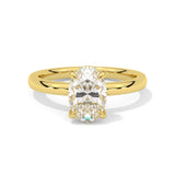 MOHSTEN JEWELLERS Osaka_Oval_solitaire Engagement_Ring_yellow gold Front