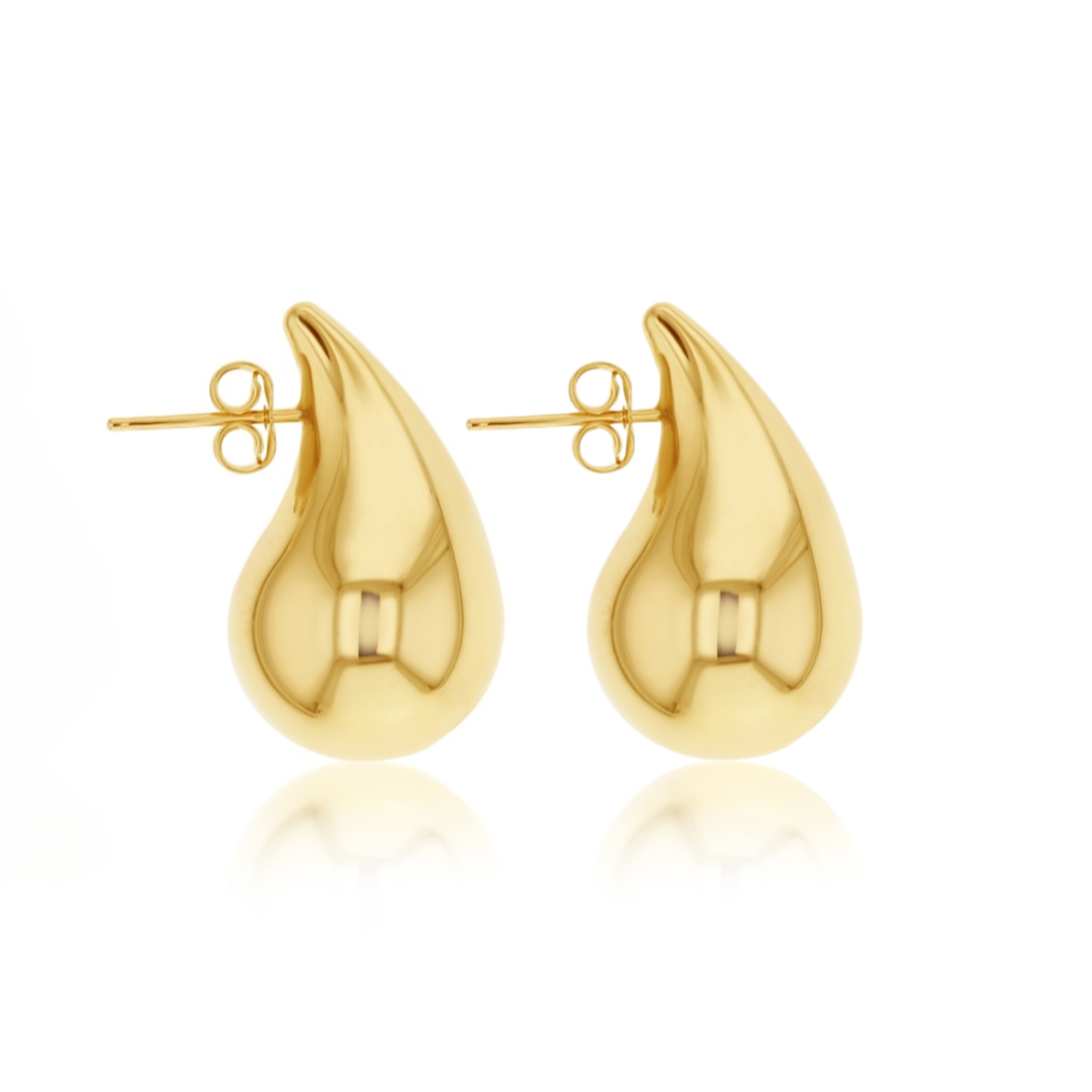 Tear Drop Xl Earring 9ct Yellow Gold
