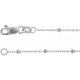 Beaded Cable Bracelet 7 inch length displayed flat on neutral background