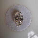 2.09ct Step Cut Oval Lab Diamond | F VVS2 IGI Certified