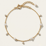 Tolaga | Pearl and Diamond Chain Bracelet