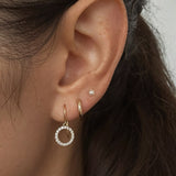 Ontario  |  9ct Gold Snug Huggie Earring