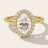 Nevada  |  Oval Halo Diamond Engagement Ring