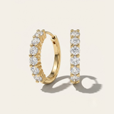 Rotoiti  |  Round Diamond Huggie Earring