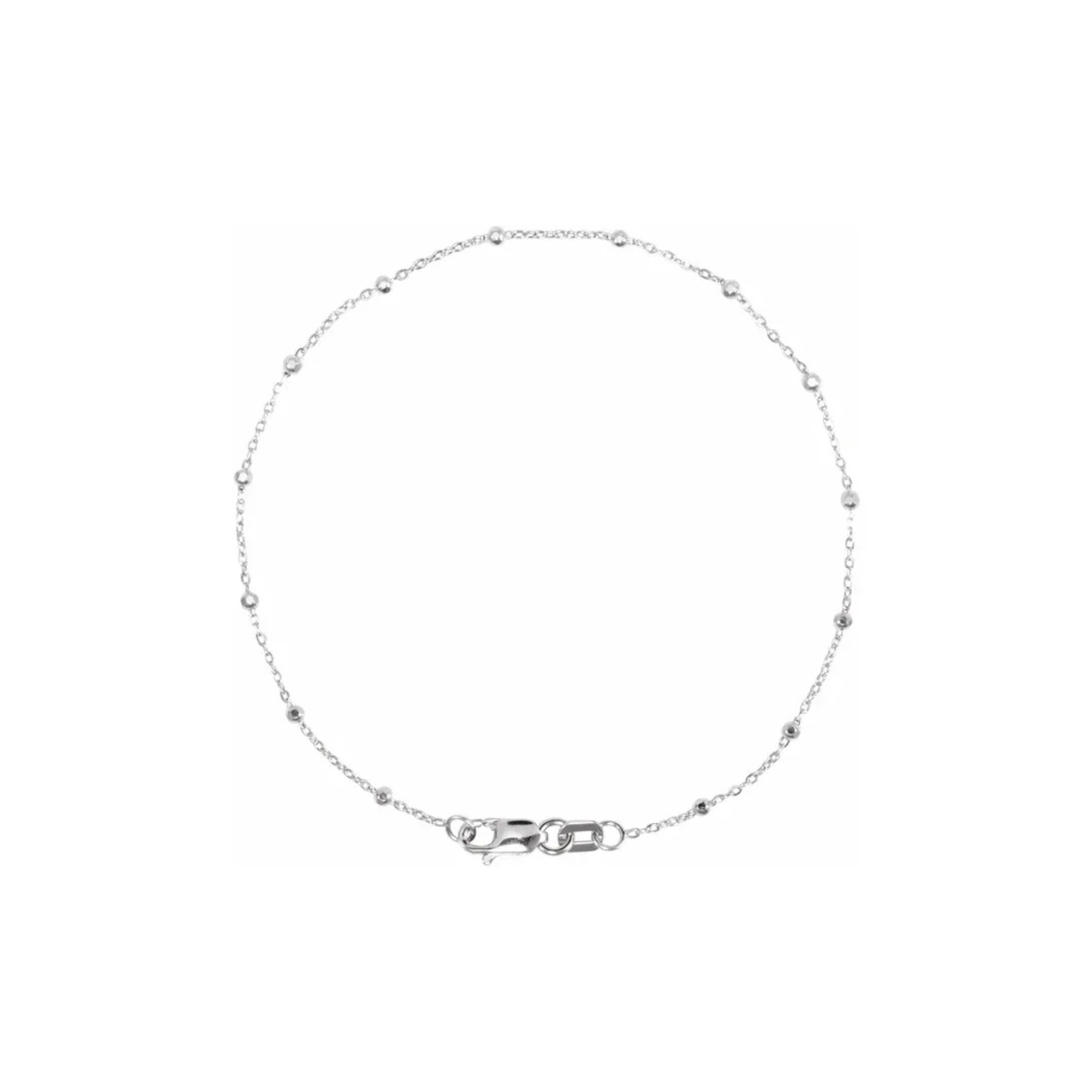 White gold beaded bracelet 14ct