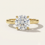 Nelson  | Petal Setting Round Diamond Engagement Ring