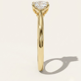 Nelson  | Petal Setting Round Diamond Engagement Ring