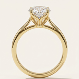 Nelson  | Petal Setting Round Diamond Engagement Ring