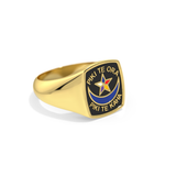 Enamel Signet Ring  |  Large Square