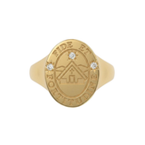 Engraved Signet Ring  |  Small Oval