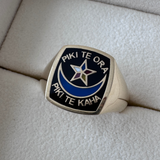 Enamel Signet Ring  |  Large Square