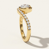 Marla |  The East-West Oval Diamond Swirl Ring