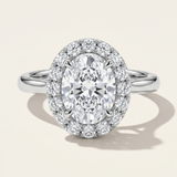 Nevada  |  Oval Halo Diamond Engagement Ring