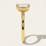 Cairo  |  Emerald & Pear Diamond Engagement Ring
