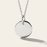 Petite Engraved Disc Necklace