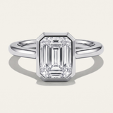 Chania  |  Emerald Cut Diamond Engagement Ring