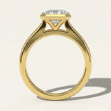 Chania  |  Emerald Cut Diamond Engagement Ring