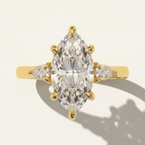 Kashan  |  Marquise Diamond Engagement Ring