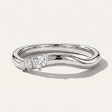 Trinity  |  Curved Diamond Wedding Ring