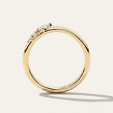 Trinity  |  Curved Diamond Wedding Ring
