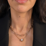 Heavy Round Paperclip Necklace