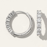 Rotoiti Round Diamond Huggie Earring | Something Borrowed