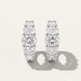 Lucerne  |  Oval Diamond Huggie Earring