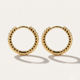 Wanaka  |  9ct Gold Flutted Huggie Earring