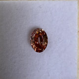1.04ct Old Mine Cut Oval Diamond | Fancy Pinkish Brown VVS2 IGI Certified