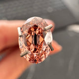 1.04ct Old Mine Cut Oval Diamond | Fancy Pinkish Brown VVS2 IGI Certified