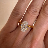 2.09ct Step Cut Oval Lab Diamond | F VVS2 IGI Certified