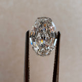 2.09ct Step Cut Oval Lab Diamond | F VVS2 IGI Certified