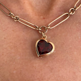 Large Heart Bezel Pendant
