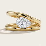 Beaufort  |  Double Band Pear Diamond Ring