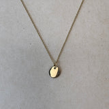 Mini Engraved Disc Necklace