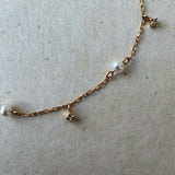 Tolaga | Pearl and Diamond Chain Bracelet