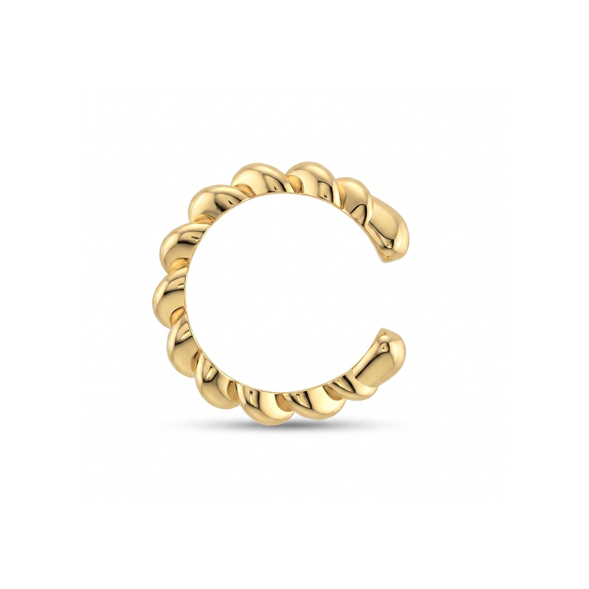 9ct yellow gold earring cuff