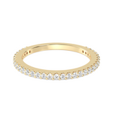 Amaya 1.8 mm Diamond Band in 18ct Yellow Gold with 33 lab-grown round brilliant diamonds