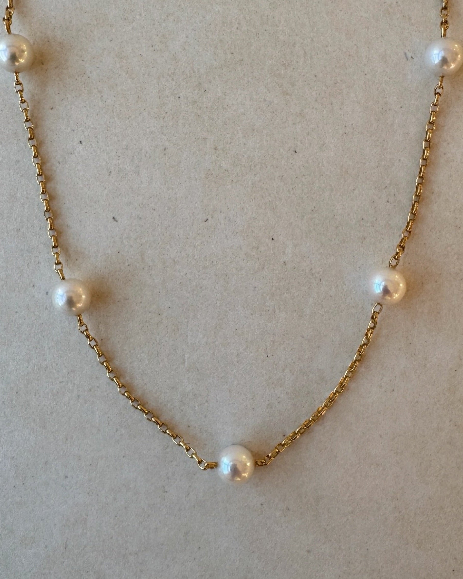 Belcher Pearl Chain Necklace