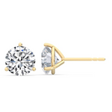 como three claw diamond earring