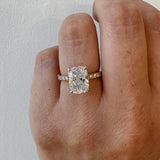 Manila|  Elongated Cushion Diamond Engagement Ring