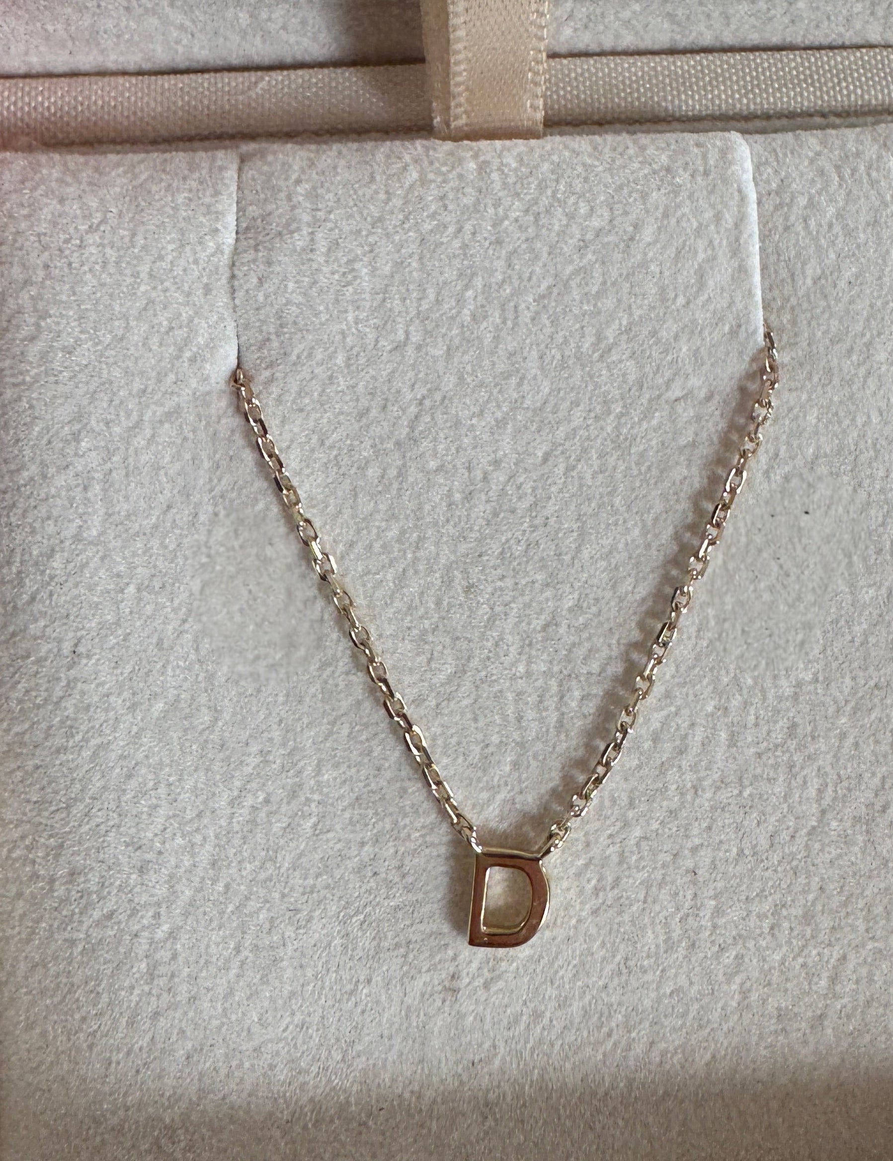 Necklace with a pendant in an open jewelry box