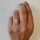 Manila|  Elongated Cushion Diamond Engagement Ring