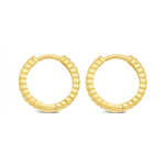 Wanaka Flutted Gold Hoop Earrings