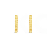 Wanaka Flutted Gold Hoop Earrings