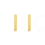Wanaka Flutted Gold Hoop Earrings