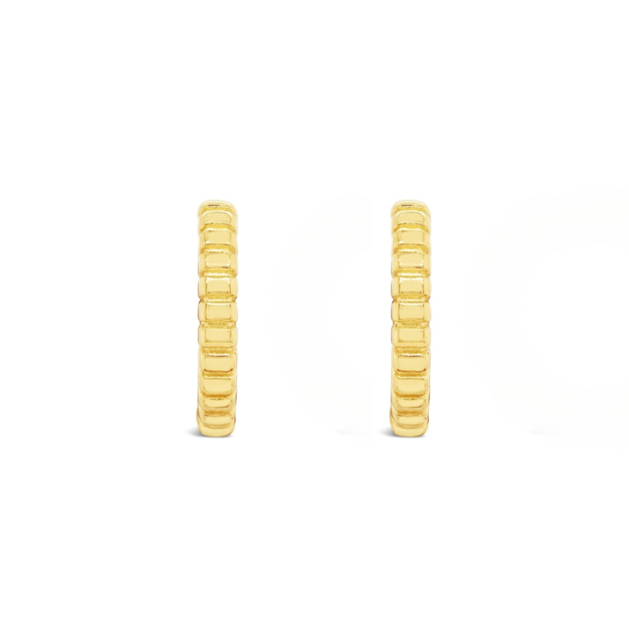 Wanaka Flutted Gold Hoop Earrings
