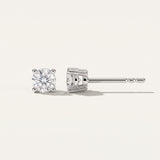 Como 0.50ctw |  Four Claw Round Diamond Earring